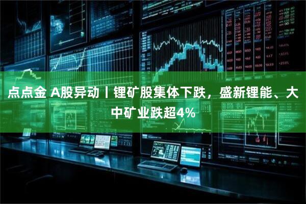 点点金 A股异动丨锂矿股集体下跌，盛新锂能、大中矿业跌超4%